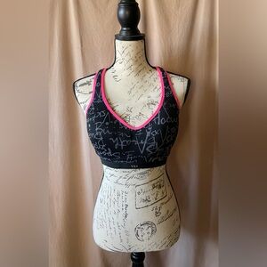 VSX Black and Pink Sports Bra